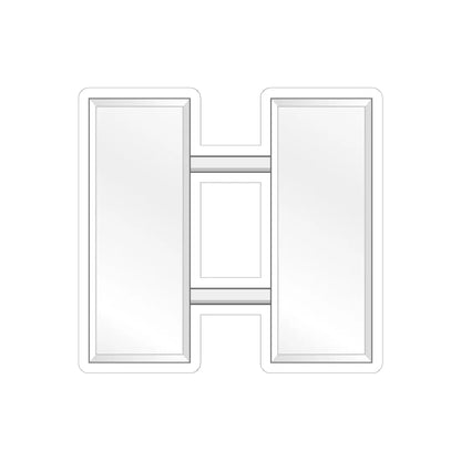 USCG Lieutenant Insignia Device (United States) (Military Rank) STICKER Vinyl Kiss-Cut Decal 6 Inch White - The Sticker Space