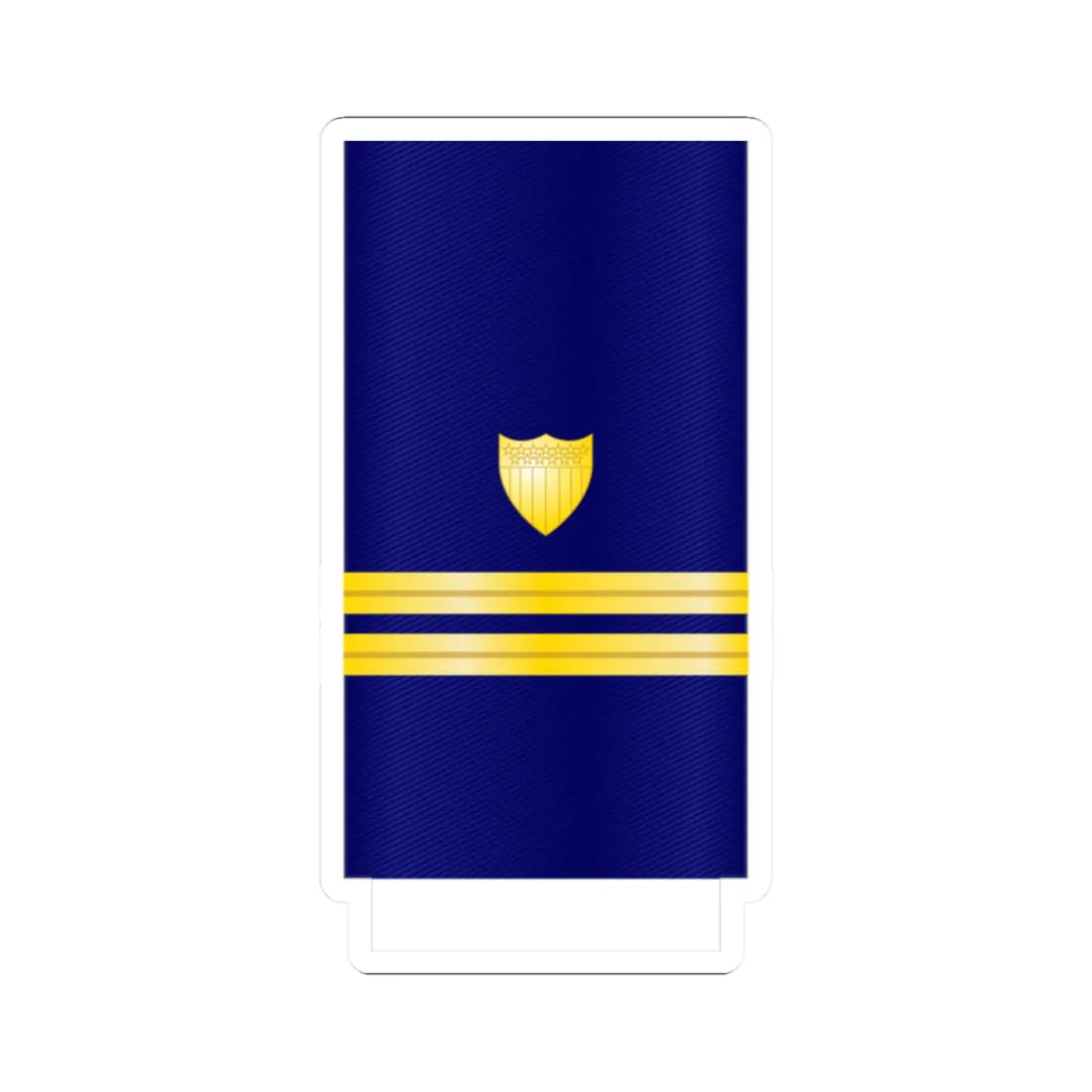 USCG Lieutenant Insignia Sleeve (United States) (Military Rank) STICKER Vinyl Kiss-Cut Decal 2 Inch White - The Sticker Space