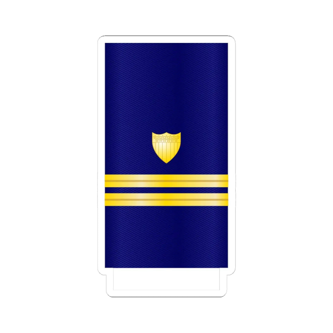 USCG Lieutenant Insignia Sleeve (United States) (Military Rank) STICKER Vinyl Kiss-Cut Decal 4 Inch White - The Sticker Space