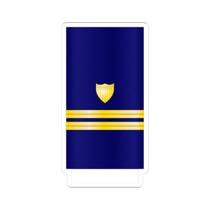 USCG Lieutenant Insignia Sleeve (United States) (Military Rank) STICKER Vinyl Kiss-Cut Decal 4 Inch White - The Sticker Space