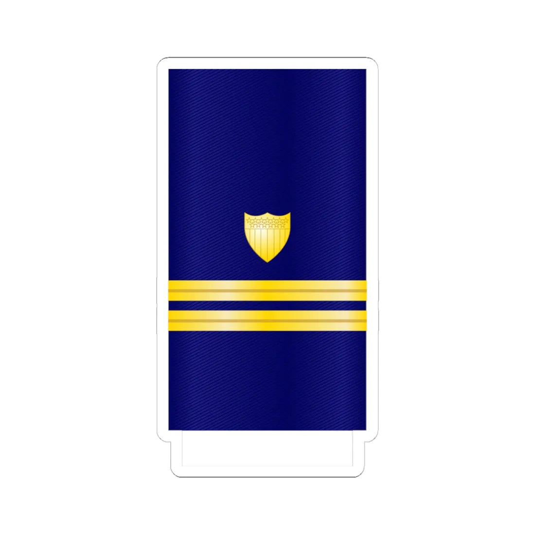 USCG Lieutenant Insignia Sleeve (United States) (Military Rank) STICKER Vinyl Kiss-Cut Decal 6 Inch White - The Sticker Space