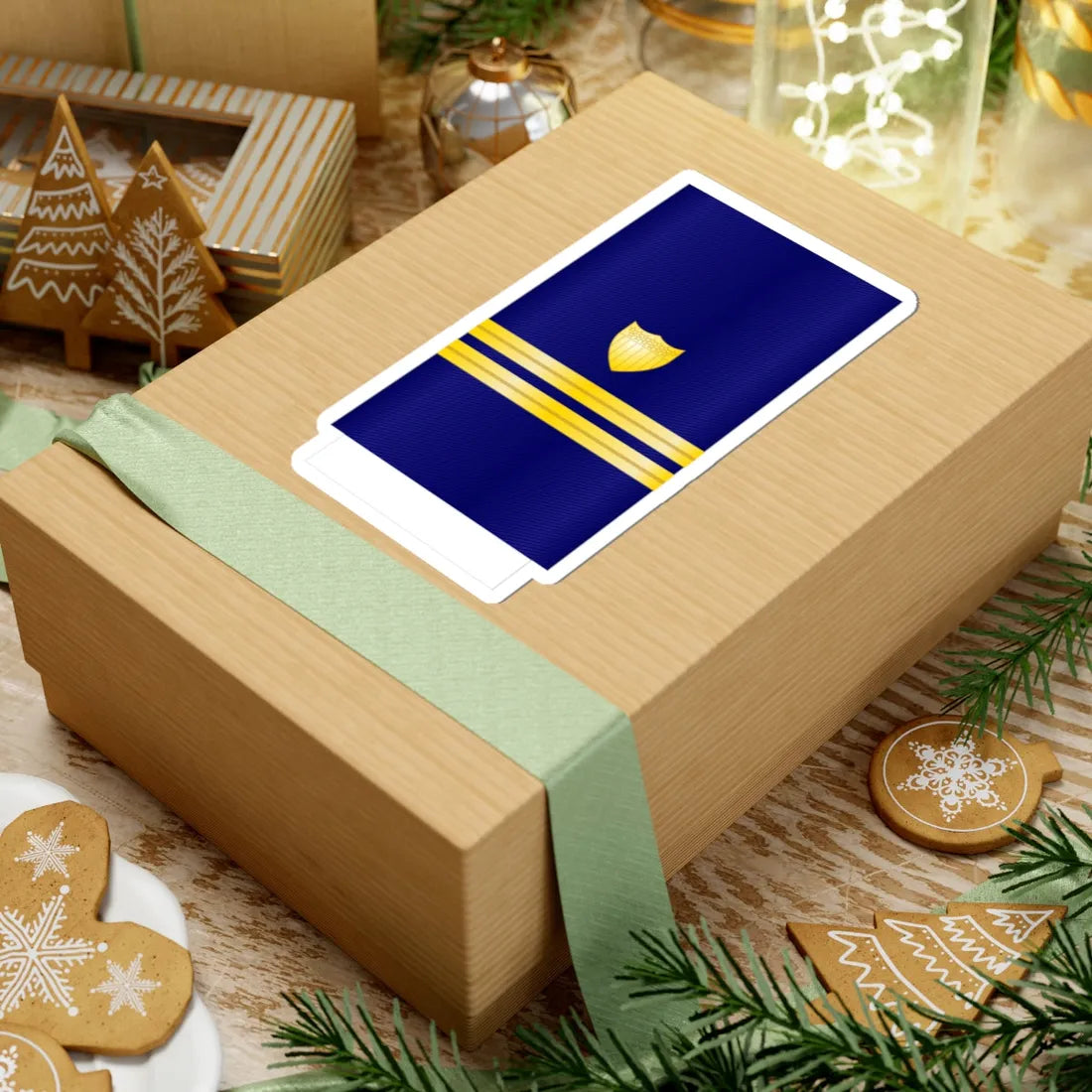 USCG Lieutenant Insignia Sleeve (United States) (Military Rank) STICKER Vinyl Kiss-Cut Decal - The Sticker Space