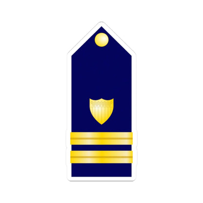 USCG Lieutenant Shoulder Board (United States) (Military Rank) STICKER Vinyl Kiss-Cut Decal 3 Inch White - The Sticker Space