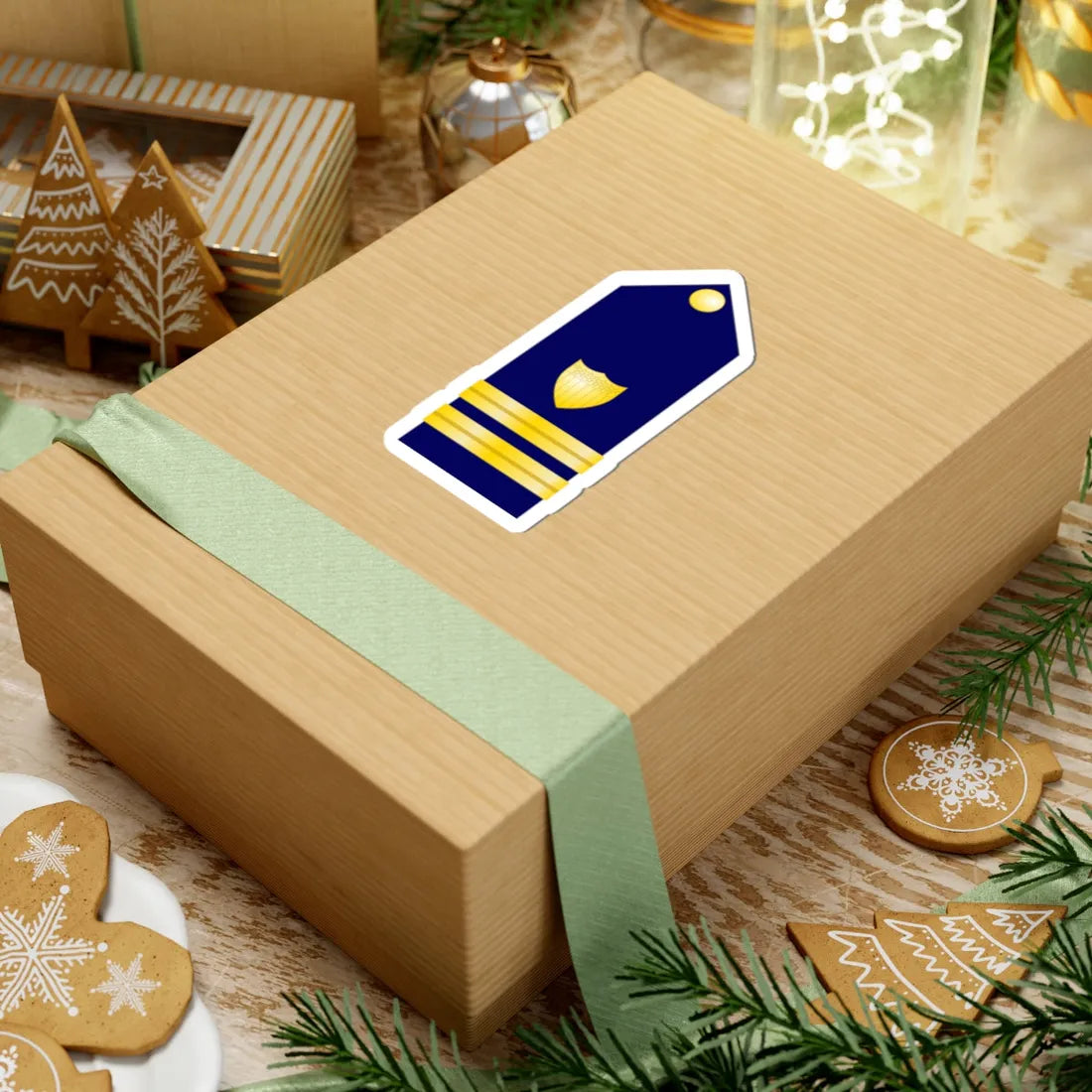 USCG Lieutenant Shoulder Board (United States) (Military Rank) STICKER Vinyl Kiss-Cut Decal - The Sticker Space