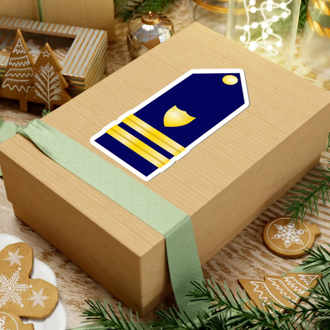 USCG Lieutenant Shoulder Board (United States) (Military Rank) STICKER Vinyl Kiss-Cut Decal - The Sticker Space