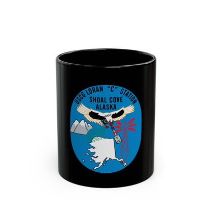 USCG Loran C Station Shoal Cove Alaska (U.S. Coast Guard) Black Coffee Mug-11oz-The Sticker Space