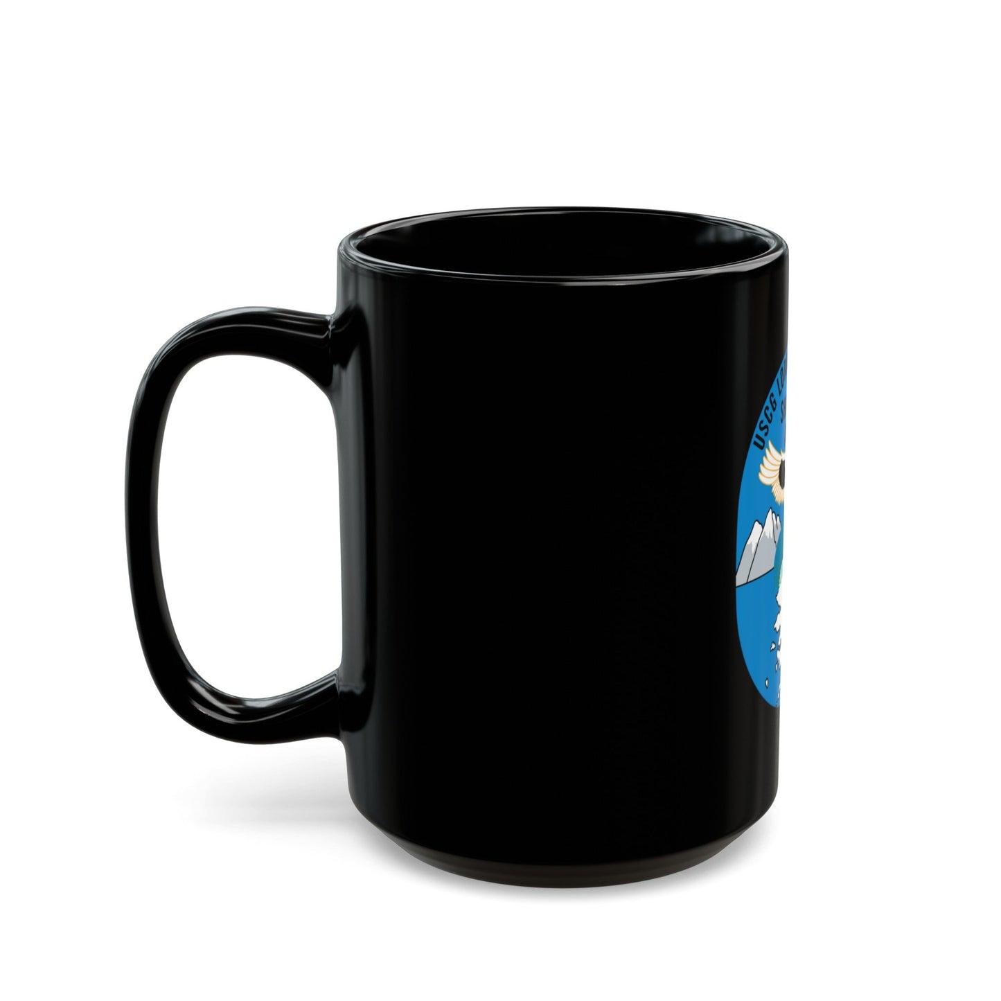 USCG Loran C Station Shoal Cove Alaska (U.S. Coast Guard) Black Coffee Mug-The Sticker Space