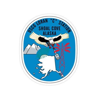 USCG Loran C Station Shoal Cove Alaska (U.S. Coast Guard) Transparent STICKER Die-Cut Vinyl Decal 2 Inch - The Sticker Space