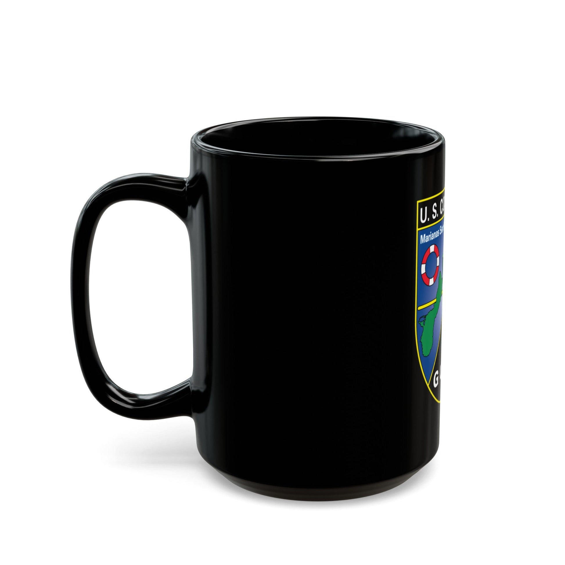 USCG Marianas Sect MSO Guam (U.S. Coast Guard) Black Coffee Mug-The Sticker Space