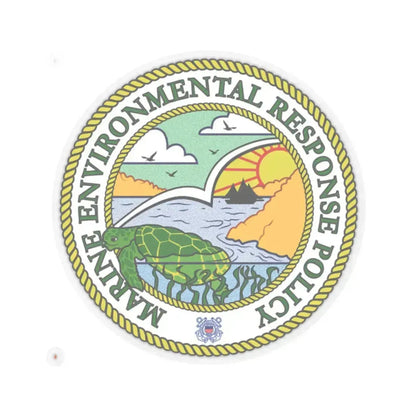 USCG Marine Environmental Resp Policy (U.S. Coast Guard) STICKER Vinyl Kiss-Cut Decal 2 Inch Transparent - The Sticker Space