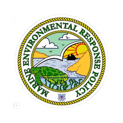 USCG Marine Environmental Resp Policy (U.S. Coast Guard) STICKER Vinyl Kiss-Cut Decal 3 Inch White - The Sticker Space