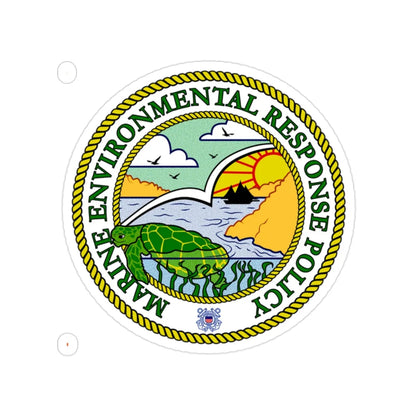 USCG Marine Environmental Resp Policy (U.S. Coast Guard) Transparent STICKER Die-Cut Vinyl Decal 2 Inch - The Sticker Space