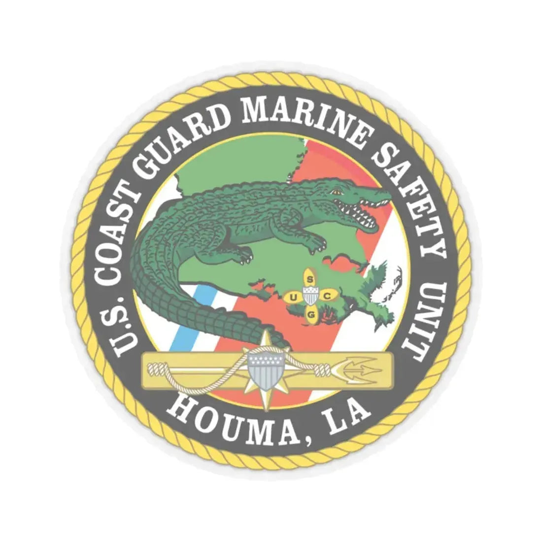 USCG Marine Safety Unit Houma LA (U.S. Coast Guard) STICKER Vinyl Kiss-Cut Decal - The Sticker Space