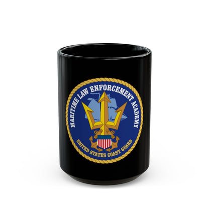 USCG Maritime Law Enforcement Academy (U.S. Coast Guard) Black Coffee Mug-15oz-The Sticker Space