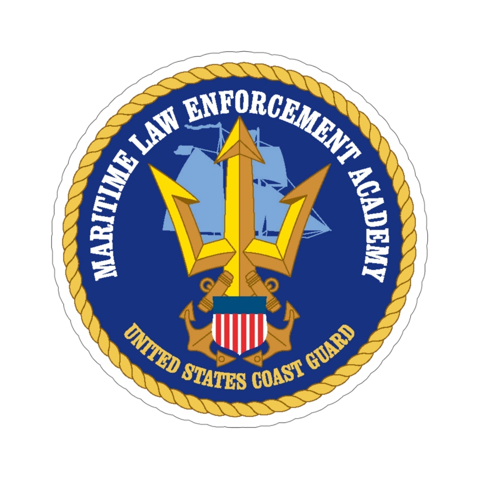 USCG Maritime Law Enforcement Academy (U.S. Coast Guard) STICKER Vinyl Die-Cut Decal-4 Inch-The Sticker Space