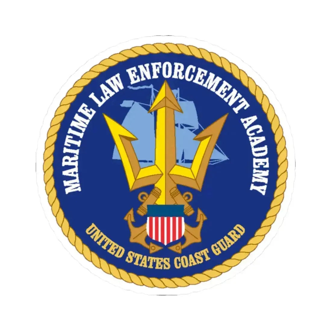 USCG Maritime Law Enforcement Academy (U.S. Coast Guard) STICKER Vinyl Kiss-Cut Decal 2 Inch White - The Sticker Space