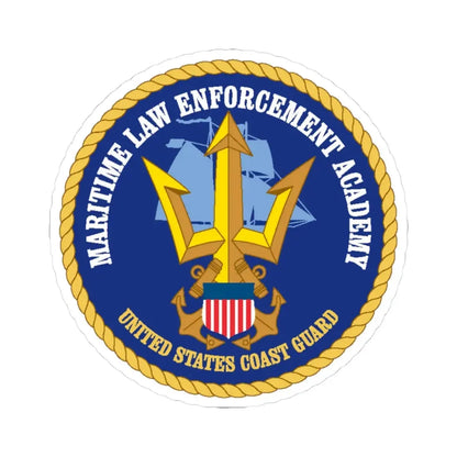 USCG Maritime Law Enforcement Academy (U.S. Coast Guard) STICKER Vinyl Kiss-Cut Decal 3 Inch White - The Sticker Space