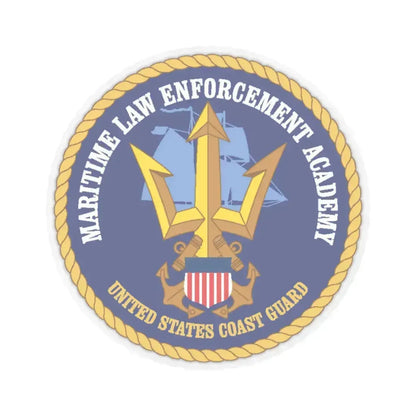 USCG Maritime Law Enforcement Academy (U.S. Coast Guard) STICKER Vinyl Kiss-Cut Decal 4 Inch Transparent - The Sticker Space