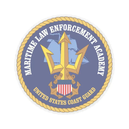 USCG Maritime Law Enforcement Academy (U.S. Coast Guard) STICKER Vinyl Kiss-Cut Decal 6 Inch Transparent - The Sticker Space