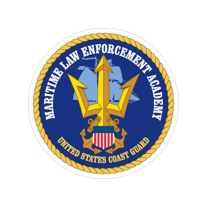 USCG Maritime Law Enforcement Academy (U.S. Coast Guard) Transparent STICKER Die-Cut Vinyl Decal 2 Inch - The Sticker Space