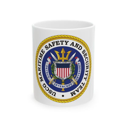 USCG Maritime Safety And Security Team (U.S. Coast Guard) White Coffee Mug-11oz-The Sticker Space