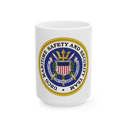 USCG Maritime Safety And Security Team (U.S. Coast Guard) White Coffee Mug-15oz-The Sticker Space