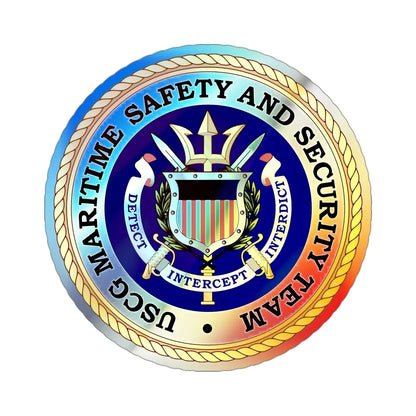 USCG Maritime Safety And Security Team (U.S. Coast Guard) Holographic STICKER Die-Cut Vinyl Decal 3 Inch Holographic - The Sticker Space