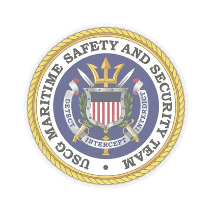USCG Maritime Safety And Security Team (U.S. Coast Guard) STICKER Vinyl Kiss-Cut Decal 2 Inch Transparent - The Sticker Space
