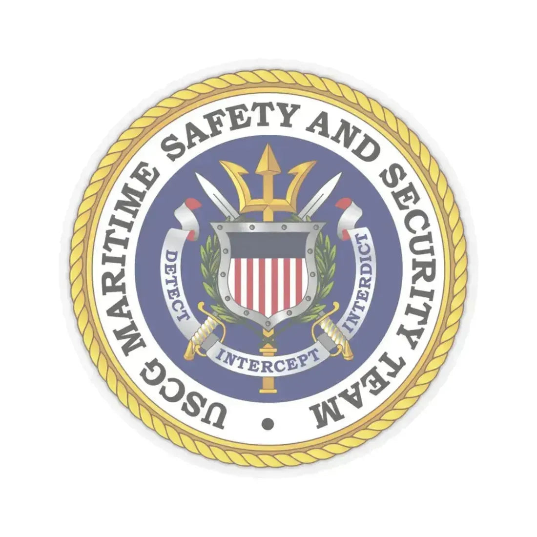 USCG Maritime Safety And Security Team (U.S. Coast Guard) STICKER Vinyl Kiss-Cut Decal 3 Inch Transparent - The Sticker Space