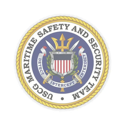 USCG Maritime Safety And Security Team (U.S. Coast Guard) STICKER Vinyl Kiss-Cut Decal 3 Inch Transparent - The Sticker Space