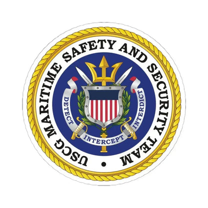 USCG Maritime Safety And Security Team (U.S. Coast Guard) STICKER Vinyl Kiss-Cut Decal 6 Inch White - The Sticker Space