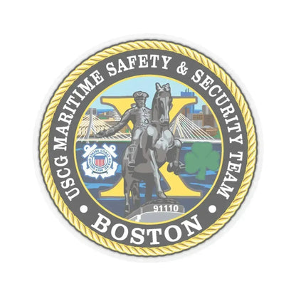 USCG Maritime Safety & Sec Team MSST Boston (U.S. Coast Guard) STICKER Vinyl Kiss-Cut Decal 4 Inch Transparent - The Sticker Space