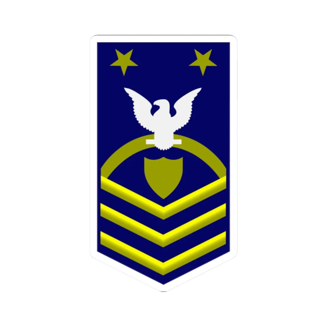 USCG MCPOCG reserve (United States) (Military Rank) STICKER Vinyl Kiss-Cut Decal 2 Inch White - The Sticker Space