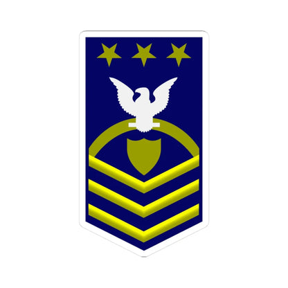 USCG MCPOCG (United States) (Military Rank) STICKER Vinyl Kiss-Cut Decal 3 Inch White - The Sticker Space