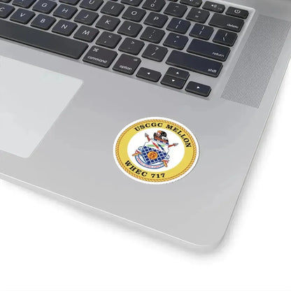 USCG Mellon WHEC 717 Gold Anniversary (U.S. Coast Guard) STICKER Vinyl Kiss-Cut Decal - The Sticker Space