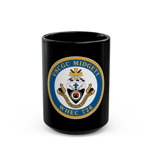 USCG Midgett WHEC 726 (U.S. Coast Guard) Black Coffee Mug-15oz-The Sticker Space