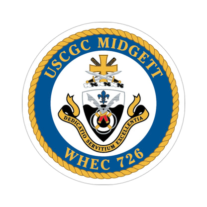 USCG Midgett WHEC 726 (U.S. Coast Guard) STICKER Vinyl Die-Cut Decal-2 Inch-The Sticker Space