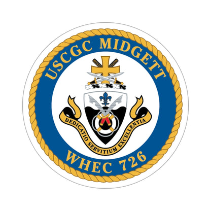 USCG Midgett WHEC 726 (U.S. Coast Guard) STICKER Vinyl Die-Cut Decal-6 Inch-The Sticker Space