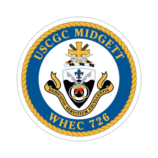 USCG Midgett WHEC 726 (U.S. Coast Guard) STICKER Vinyl Die-Cut Decal-6 Inch-The Sticker Space