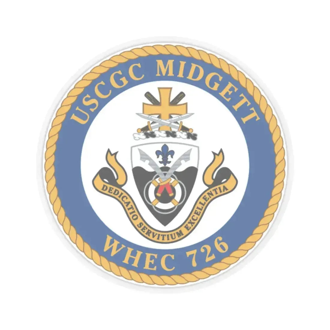 USCG Midgett WHEC 726 (U.S. Coast Guard) STICKER Vinyl Kiss-Cut Decal - The Sticker Space