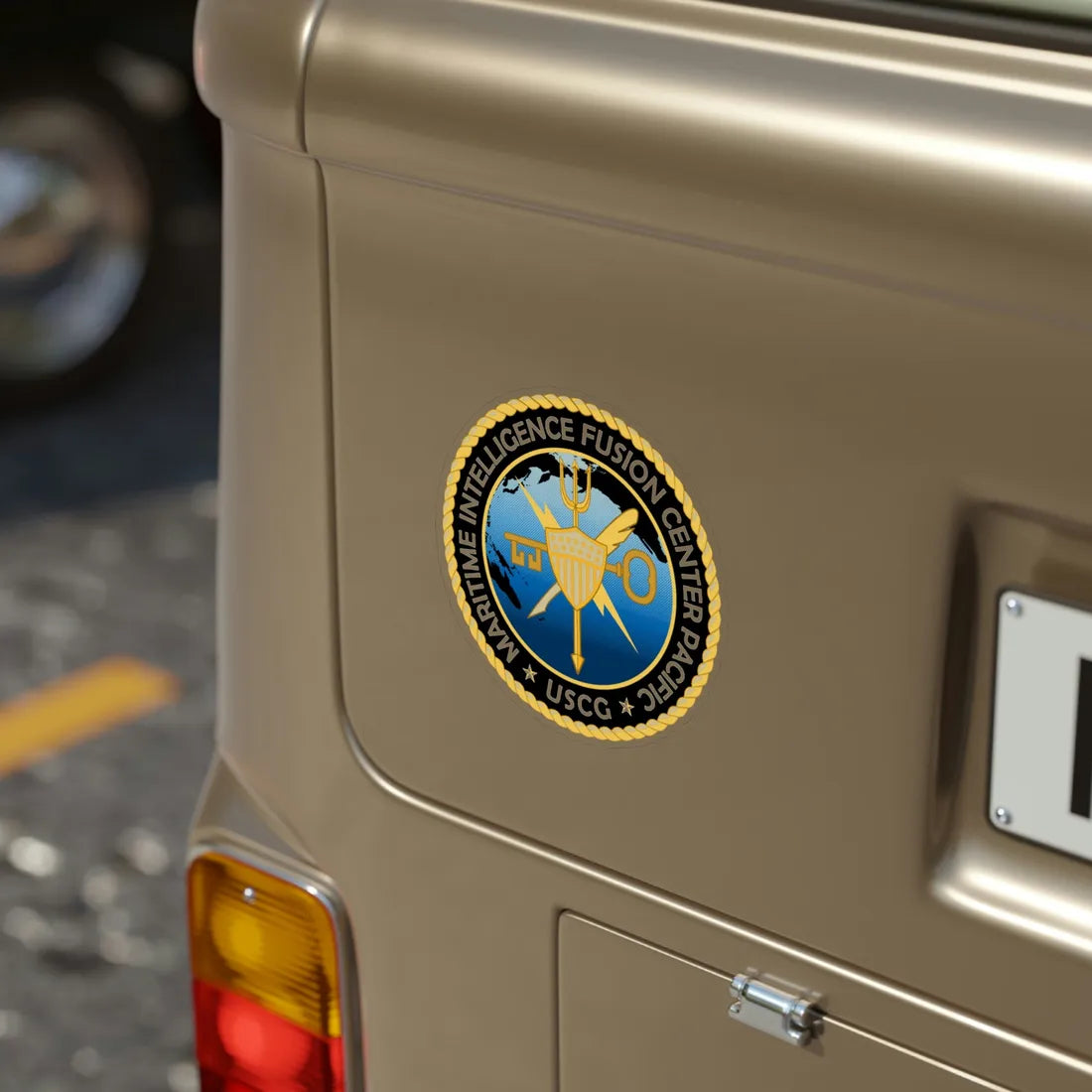 USCG MIFC PAC (U.S. Coast Guard) Transparent STICKER Die-Cut Vinyl Decal - The Sticker Space