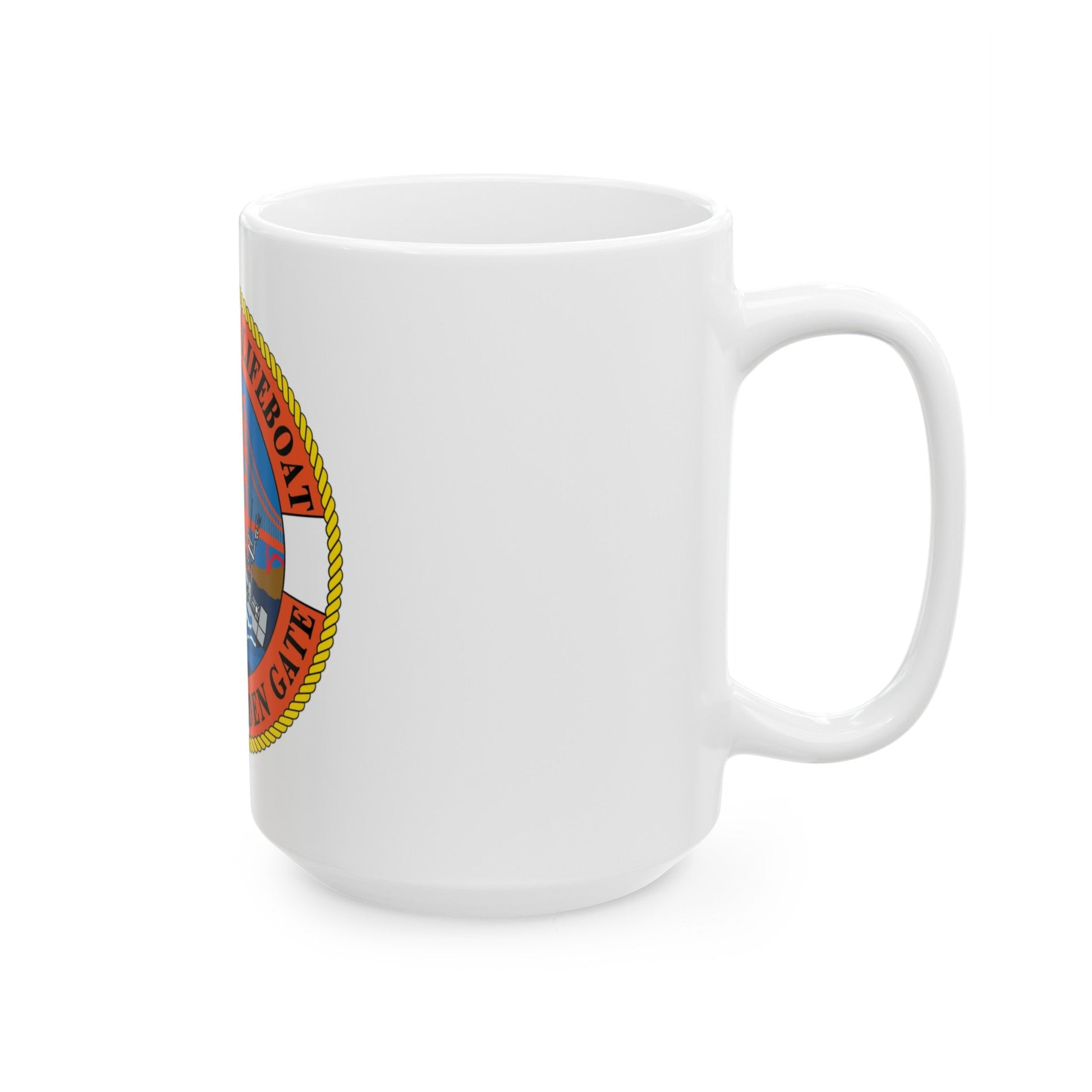 USCG Motor Lifeboat Station Golden Gate (U.S. Coast Guard) White Coffee Mug-The Sticker Space