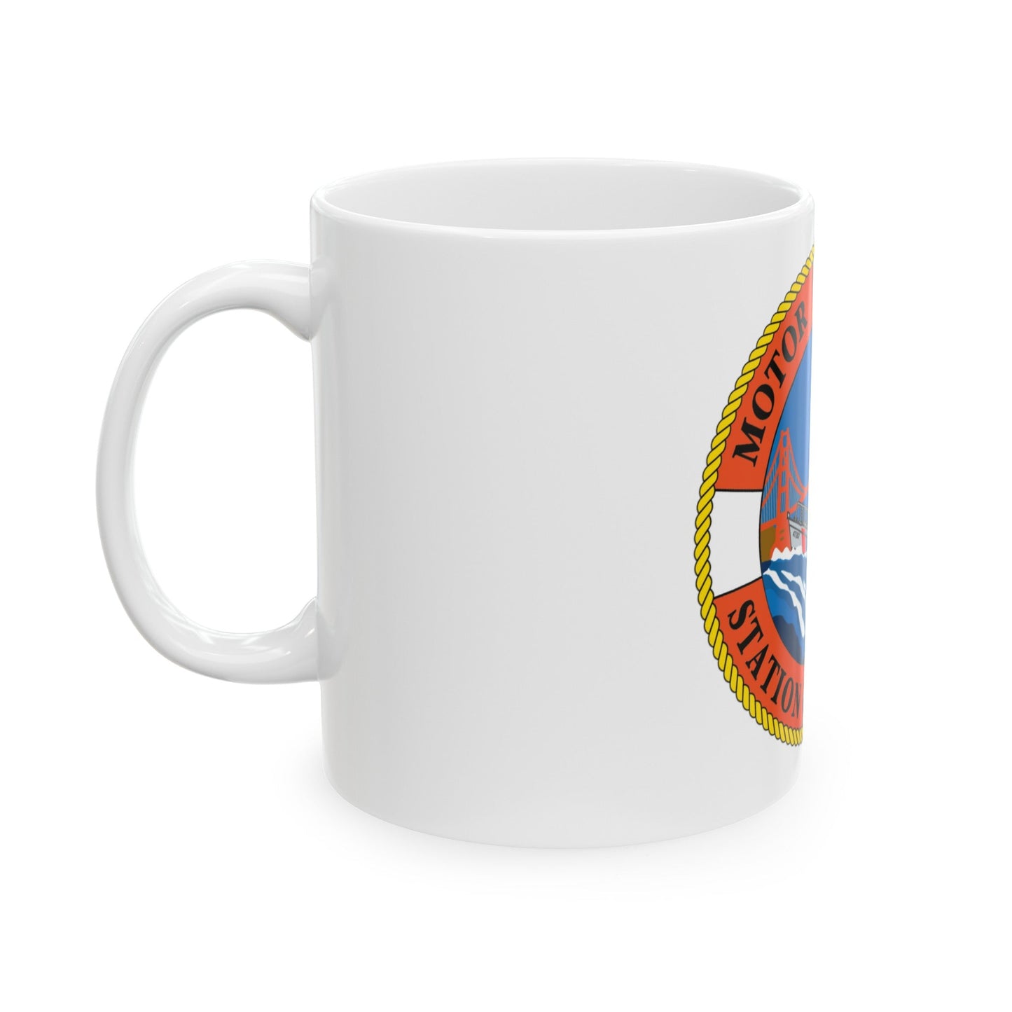 USCG Motor Lifeboat Station Golden Gate (U.S. Coast Guard) White Coffee Mug-The Sticker Space