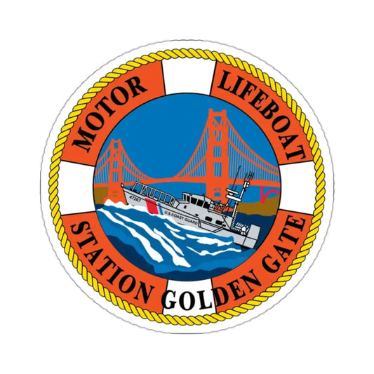 USCG Motor Lifeboat Station Golden Gate (U.S. Coast Guard) STICKER Vinyl Kiss-Cut Decal 2 Inch White - The Sticker Space