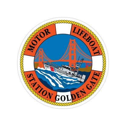 USCG Motor Lifeboat Station Golden Gate (U.S. Coast Guard) Transparent STICKER Die-Cut Vinyl Decal 5 Inch - The Sticker Space
