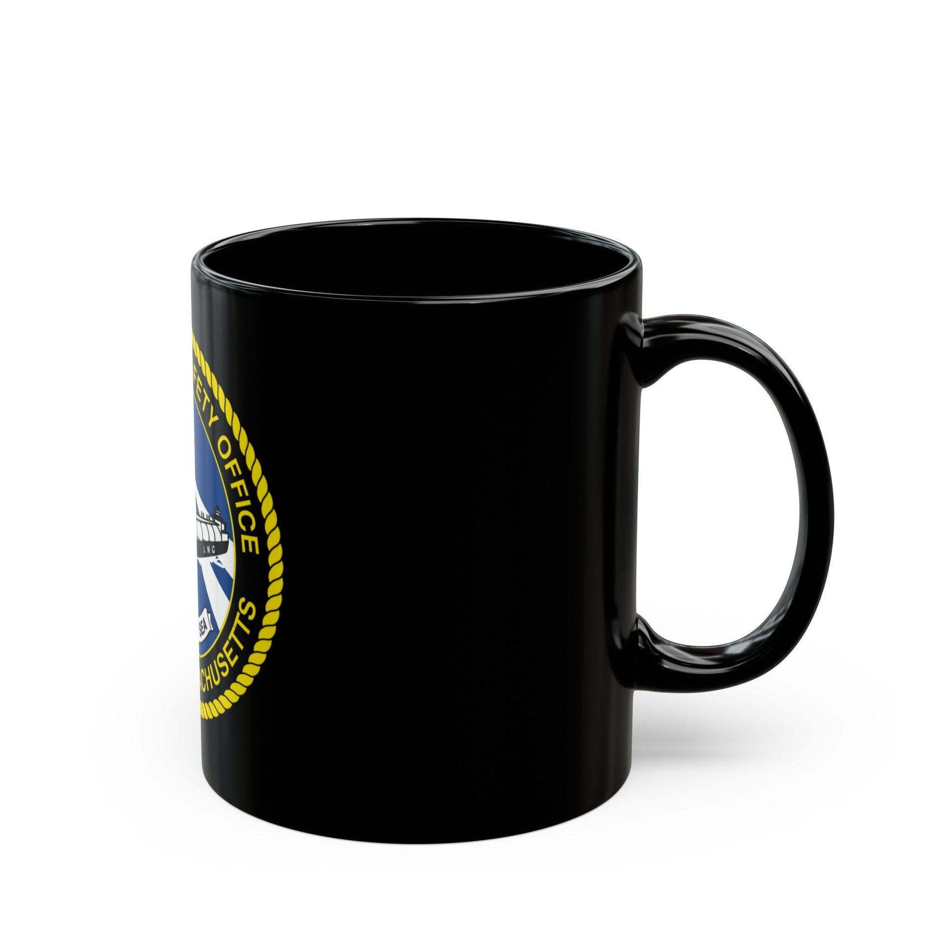 USCG MSO Boston Marine Safety Office (U.S. Coast Guard) Black Coffee Mug-The Sticker Space