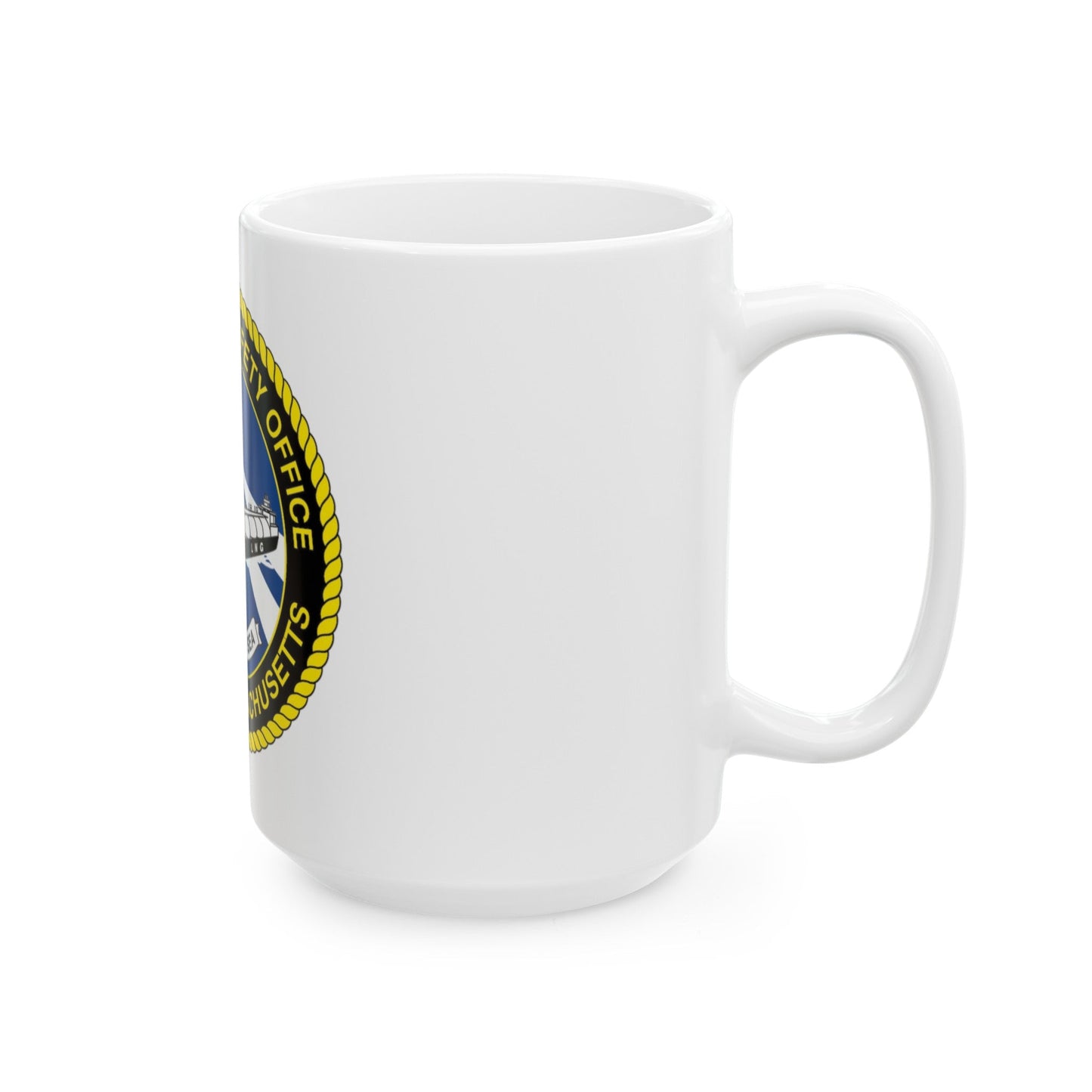 USCG MSO Boston Marine Safety Office (U.S. Coast Guard) White Coffee Mug-The Sticker Space