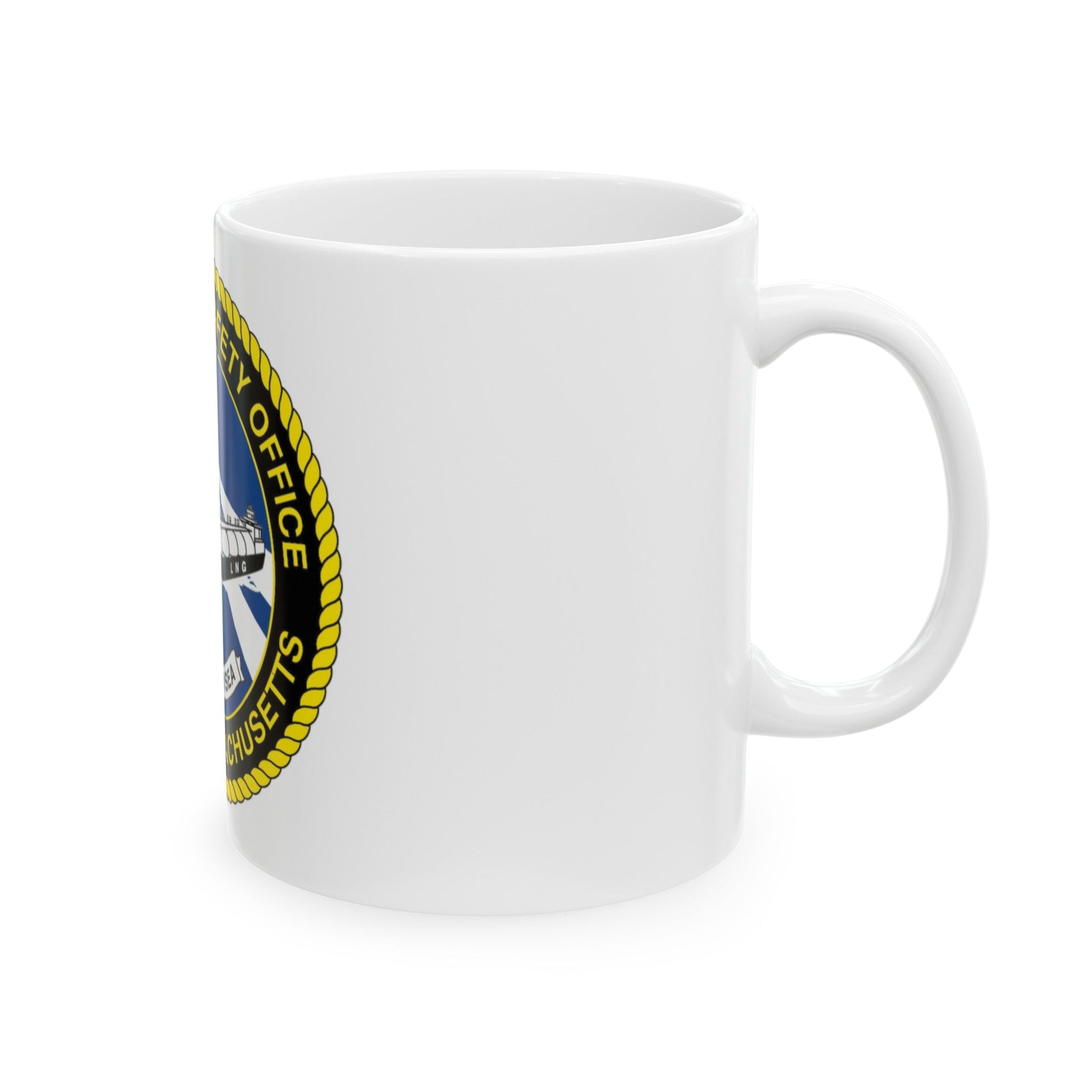 USCG MSO Boston Marine Safety Office (U.S. Coast Guard) White Coffee Mug-The Sticker Space