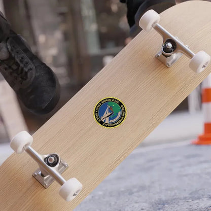 USCG MSO Boston Marine Safety Office (U.S. Coast Guard) REVERSE PRINT Transparent Die-Cut STICKER - The Sticker Space