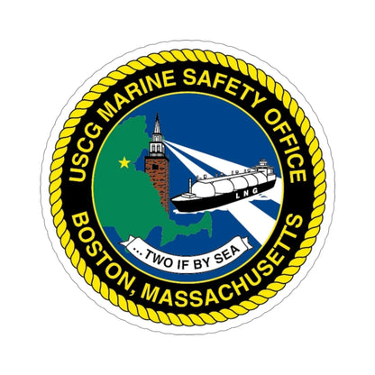 USCG MSO Boston Marine Safety Office (U.S. Coast Guard) STICKER Vinyl Die-Cut Decal 4 Inch - The Sticker Space